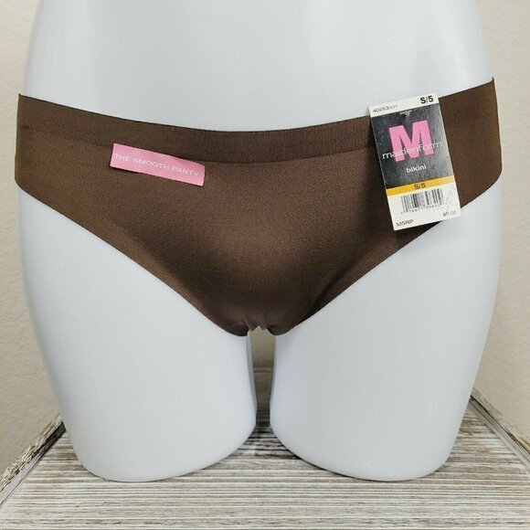 Maidenform The Smooth Panty Bikini Brown 40253 Sz 5/Sm Shaping Tagless Discontin - Picture 2 of 8
